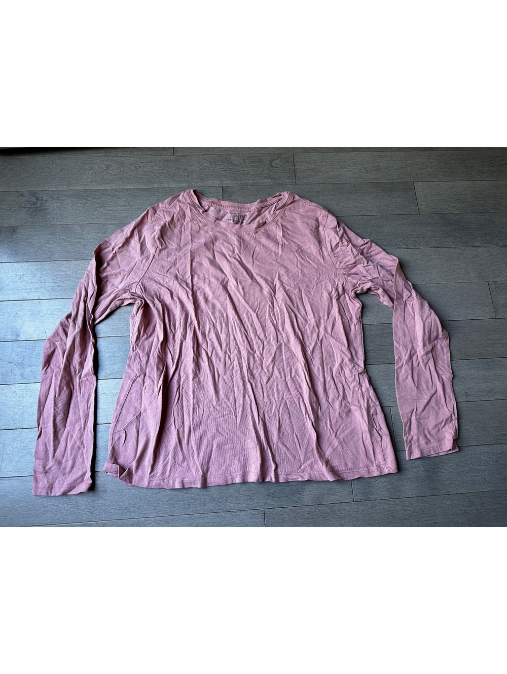 Girls Time and Tru Pink Long Sleeve Crew Neck Casual Shirt XL